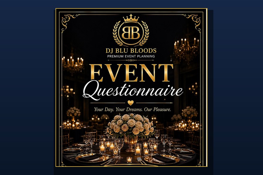 DJ Blu Bloods Event Questionnaire Bundle